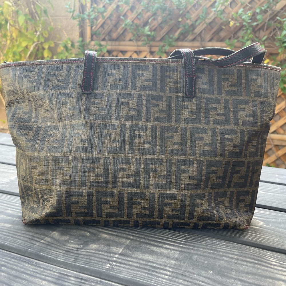 Auth FENDI Zucca Tote *PROJECT BAG* “Roll Bag” *PLEASE READ!